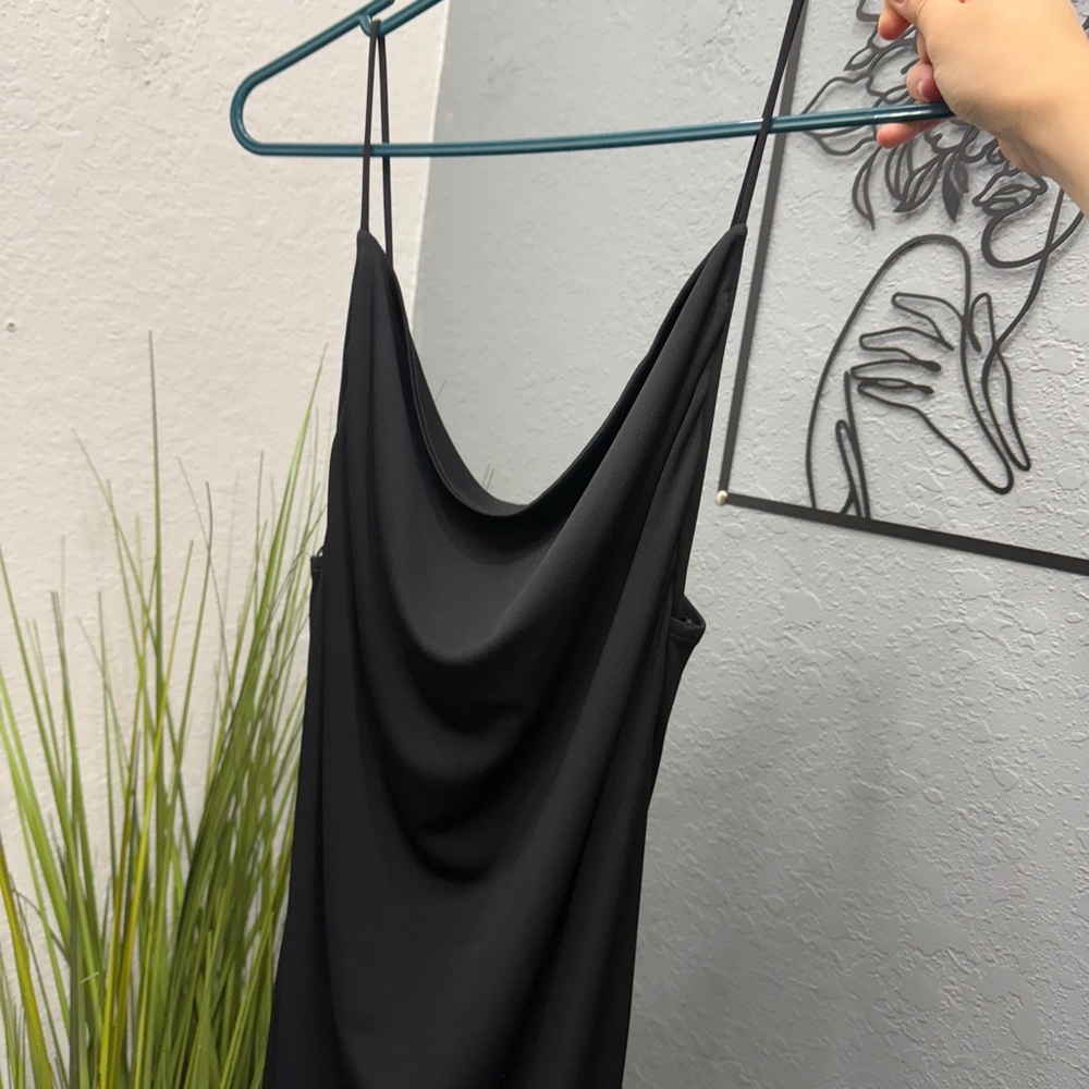 Elegant Black Slip Dress